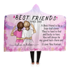 Custom Hooded Blanket for Best Friends.Customize Yours Now