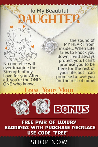Get Bonus Knot Love Earrings below With Purchase of This Necklace[USE CODE: FREE]