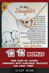 Get Bonus  Love Knot Stud Earrings below With Purchase of-Interlocking Hearts Necklace, USE CODE: FREE
