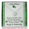 Knot love necklace saint patrick gift