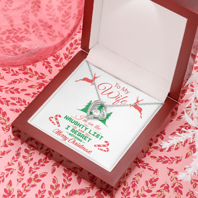 To My Wife, 14k White Forever Love Necklace