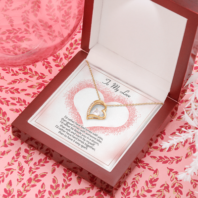 To My Love , 14K white Forever Love Necklace
