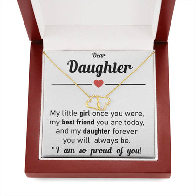 Dear Daughter, 10K solid yellow gold Everlasting Love