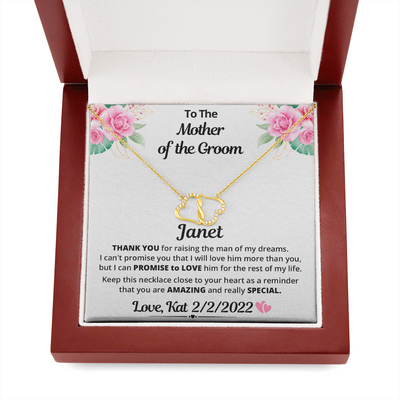 To My Mother Of The Groom, 10K solid yellow gold  Everlasting Love