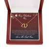 Merry Christmas Mom, 10K solid yellow gold Everlasting Love