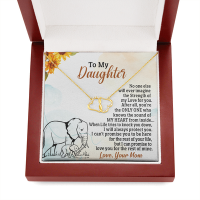 To My Daughter-10K solid yellow gold Everlasting Love