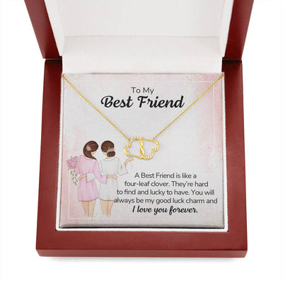 To My  Best Friend, 10K solid yellow gold Everlasting Love