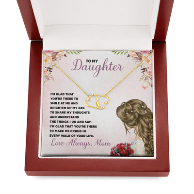To My Daughter, 10K solid yellow gold Everlasting Love