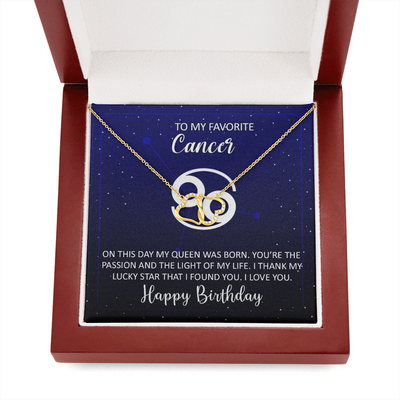 To My Favorite Cancer, 10K solid yellow gold Everlasting Love