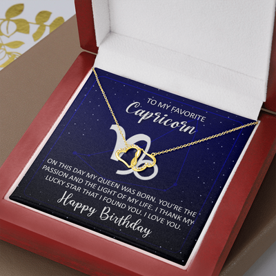To My Favorite Capricorn, 10K solid yellow gold Everlasting Love.