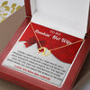 To My Smokin' Hot Wife, Solid Gold  Love Necklace Gift