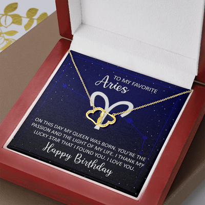 To My Favorite Aries, 10K solid yellow gold Everlasting Love