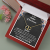 To The Mother Of The Groom, 10k solid yellow gold Everlasting Love Necklace