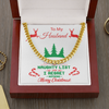 To My Husband, 14K yellow gold Cuban Link Chain Necklace