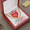 Cuban Link Necklace Gift for Boyfriend or Husband With Free Message Card|Silver or Gold
