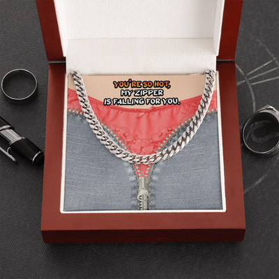 Perfect Valentine's Gifts For Him, Naughty Gift message card With Luxury Necklace