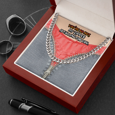 Perfect Valentine's Gifts For Him, Naughty Gift message card With Luxury Necklace