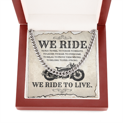 we ride to live