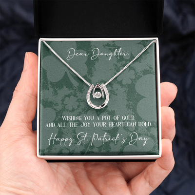 Lucky in Love Necklace saint Patrick gift