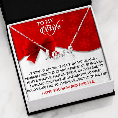 "To My Wife" Scripted Love Necklace-015