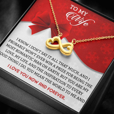 "To My Wife" Infinity Hearts Necklace-003