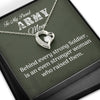 To My Proud Army Mom Love Necklace-3