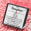 Dear Daughter, 14K white Forever Love Necklace