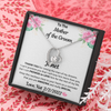To The Mother Of The Groom, 14k white Forever Love Necklace