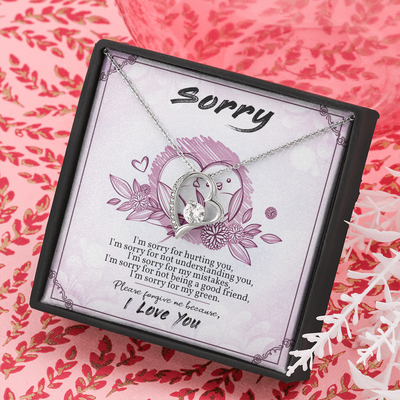 Sorry,  14K white Forever Love Necklace