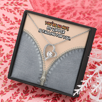 You're So Hot, 14K white Forever Love Necklace