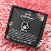 To My Mother Of The Groom, 14K white Forever Love Necklace