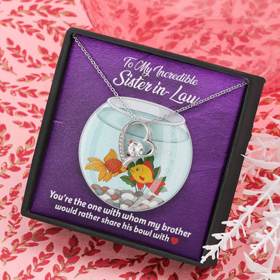 To My Sister in-law Forever Love  Necklace