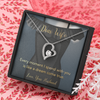 Dear Wife, 14K white Forever Love Necklace