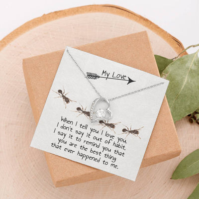 To My wife Forever Love  Necklace-006