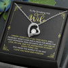 To My Smoking Hot Wife, 14K White  Forever Love Necklace