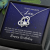 To My Favorite Leo, 14K white Forever Love Necklace