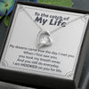 To The Catch of my life, 14k White Forever Love Necklace