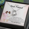 To My Best Friend,14k White Forever Love  Necklace