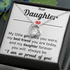 Dear Daughter, 14K white Forever Love Necklace