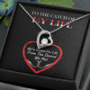 To The Catch of My Life - Hooded on Your Heart,14k White Forever Love Necklace