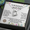 To My Husband's Mom, 14K white  Forever Love Necklace