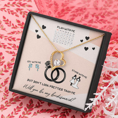 Plan With Me, 14K white Forever Love Necklace