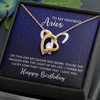 To My Favorite Aries, 14K white Forever Love Necklace