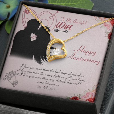 To My Beautiful wife, Forever Love Necklace