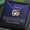 To My Favorite Cancer, 14k white Forever Love Necklace