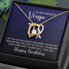 To My Favorite Virgo, 14K white Forever Love Necklace