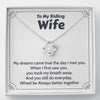 "To My Riding Wife"Love Knot Necklace-504