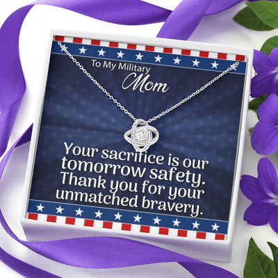 "To My Military Mom" Love Knot-21