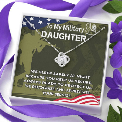 "To My Military Daughter" Love Knot-39