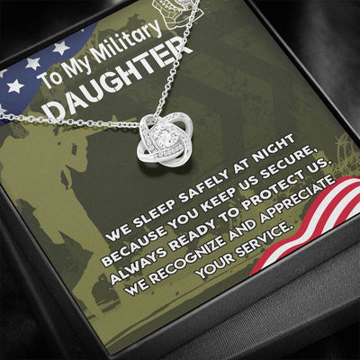 "To My Military Daughter" Love Knot-39
